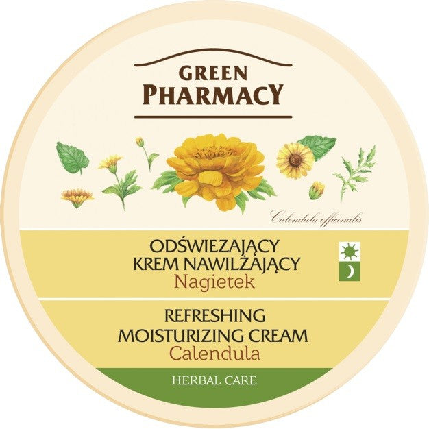 Green Pharmacy Herbal Cosmetics Refreshing Face Cream with Marigold | Vaistine1.lt | WestPharmacy.eu