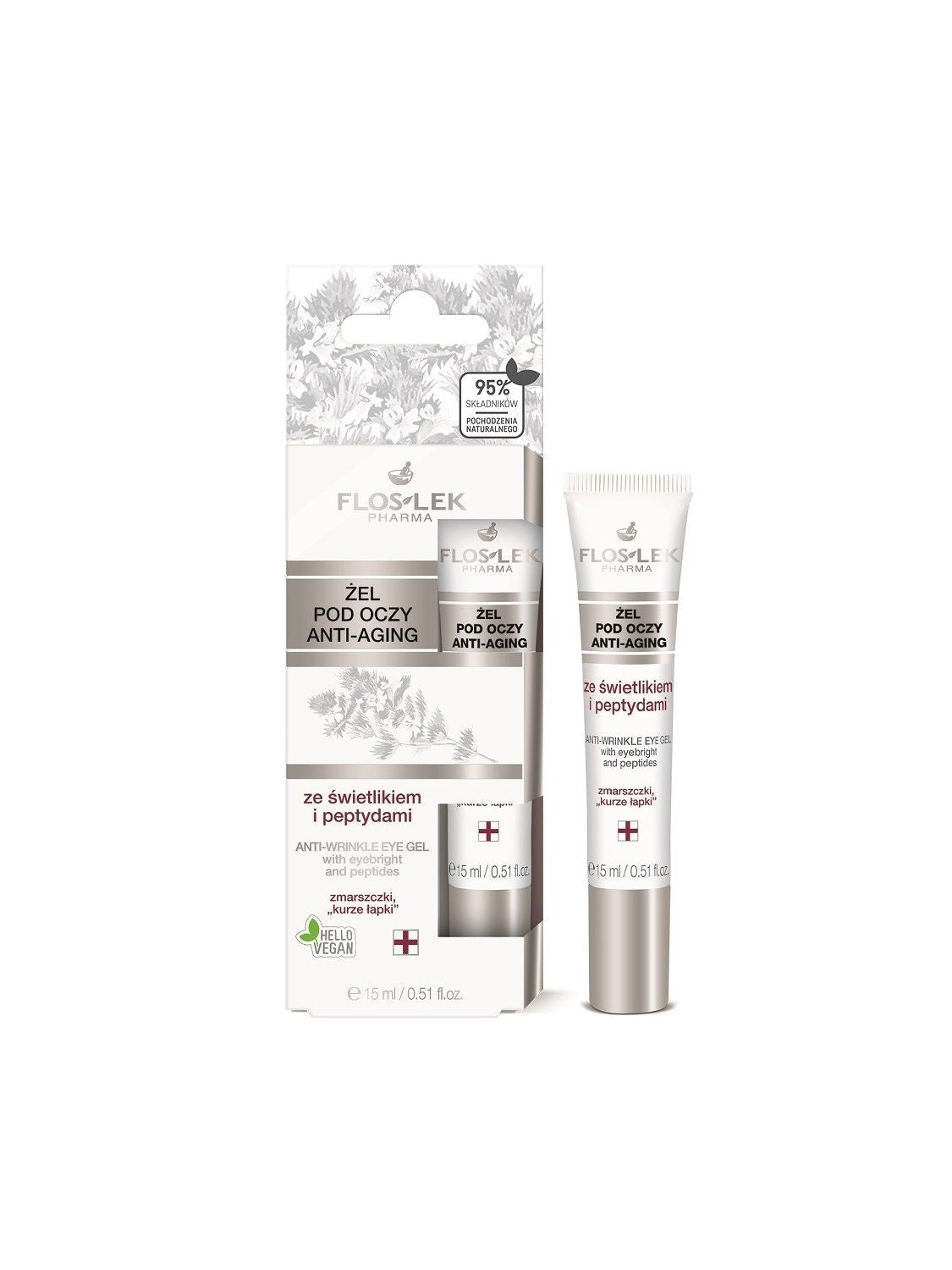 Floslek Pharma Anti-Aging Eye Gel Anti-Wrinkle 15ml | Vaistine1.lt | WestPharmacy.eu