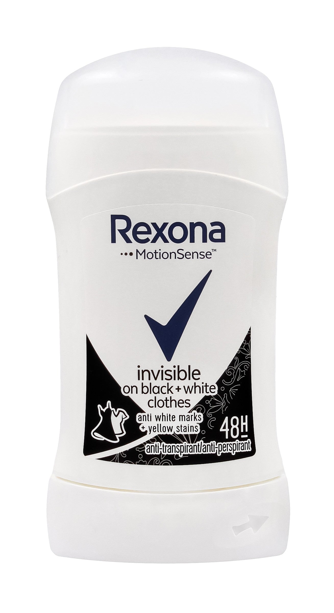 Rexona Motion Sense Woman Deodorant Stick Invisible Black & White 40ml | Vaistine1.lt | WestPharmacy.eu