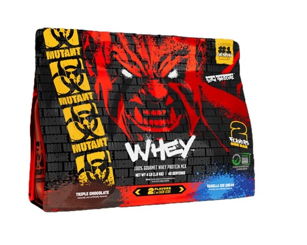 Mutant Whey 2 Flavours, Triple Chocolate & Vanilla Ice Cream - 1800g - Mutant