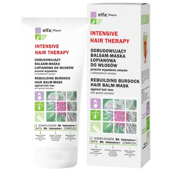 Elfa Pharm Intensive Hair Therapy Burdock Balsam-Mask for Hair Loss 200ml | Vaistine1.lt | WestPharmacy.eu