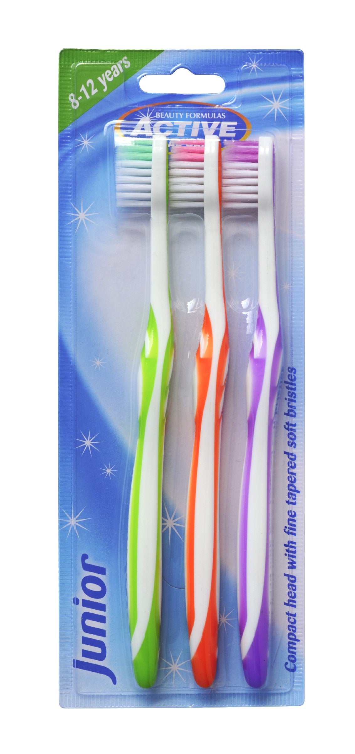 Beauty Formulas Active Oral Care Junior Toothbrush (8-12 years) 1 pack - 3 pieces | Vaistine1.lt | WestPharmacy.eu