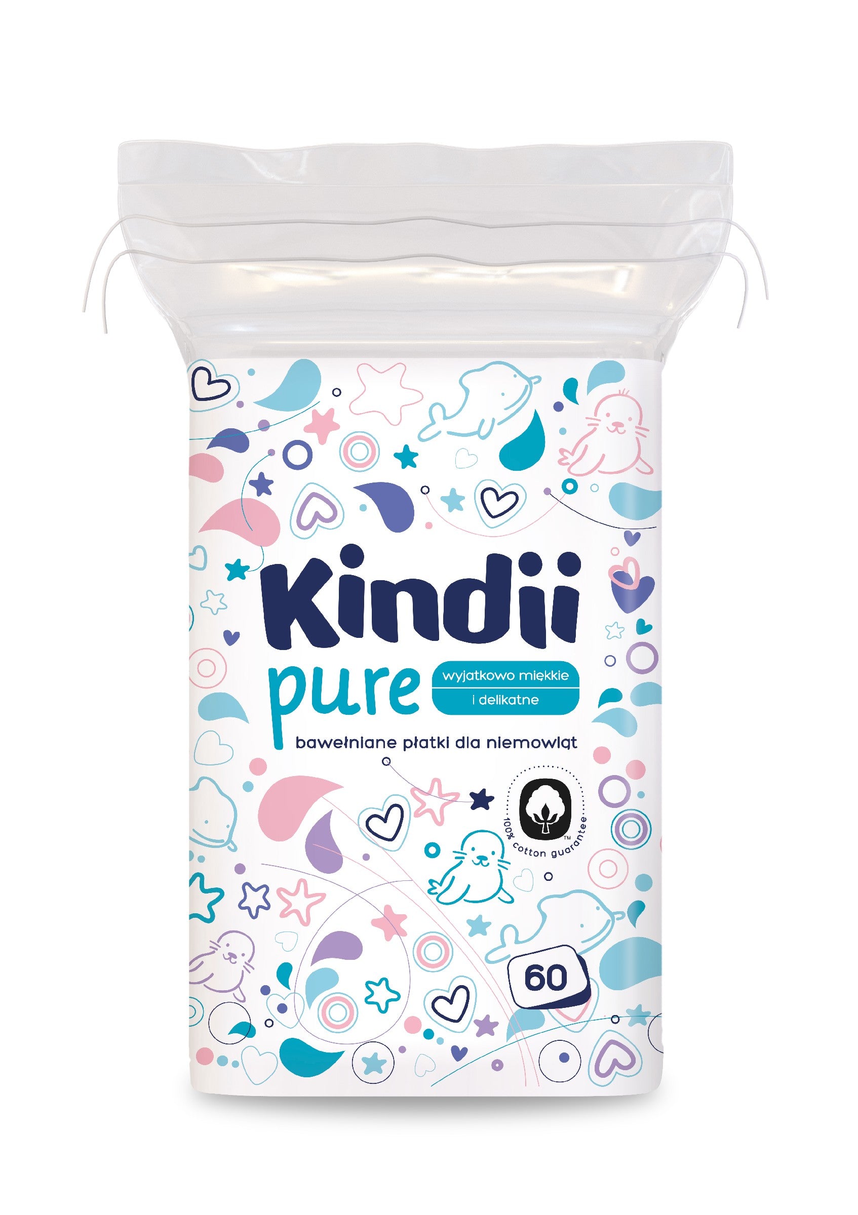 Kindii Baby Sensitive Cosmetic Pads 60 pcs. | Vaistine1.lt | WestPharmacy.eu