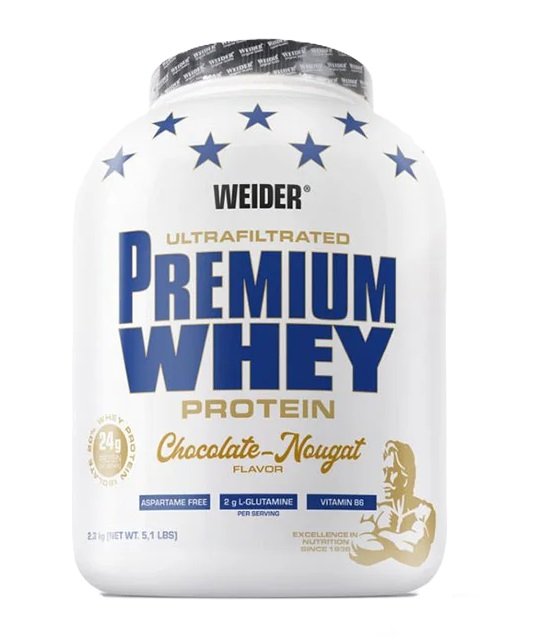 Premium Whey, Chocolate Nougat - 2300g - Weider