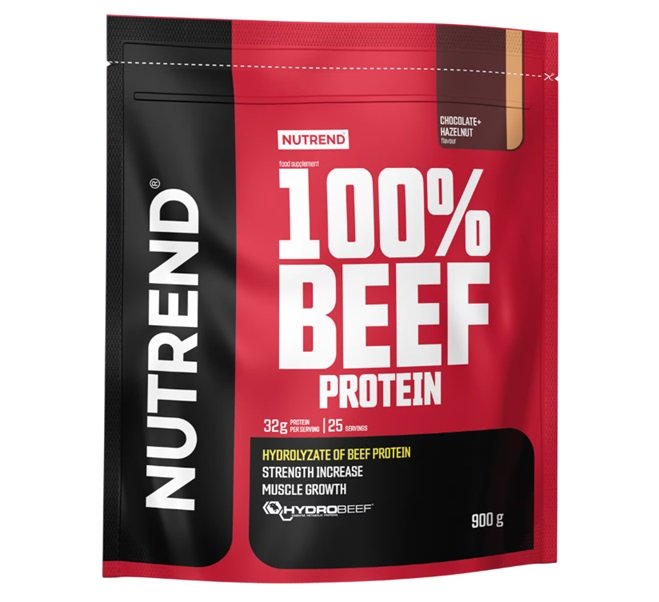 100% Beef Protein, Chocolate Hazelnut - 900g - Nutrend