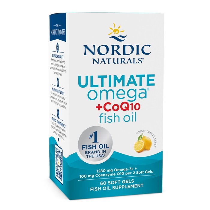 Ultimate Omega + CoQ10, 1280mg Lemon - 60 softgels - Nordic Naturals