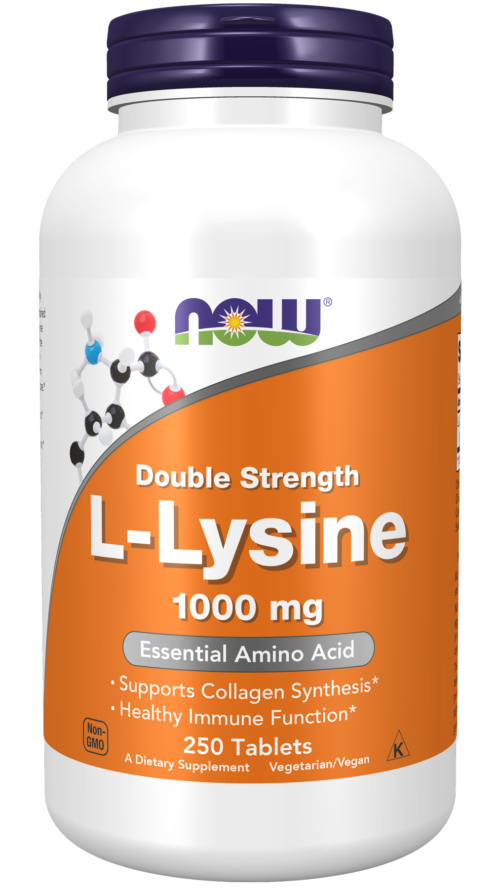 L-Lysine, 1000mg - 250 tabs - NOW Foods | Vaistine1.lt