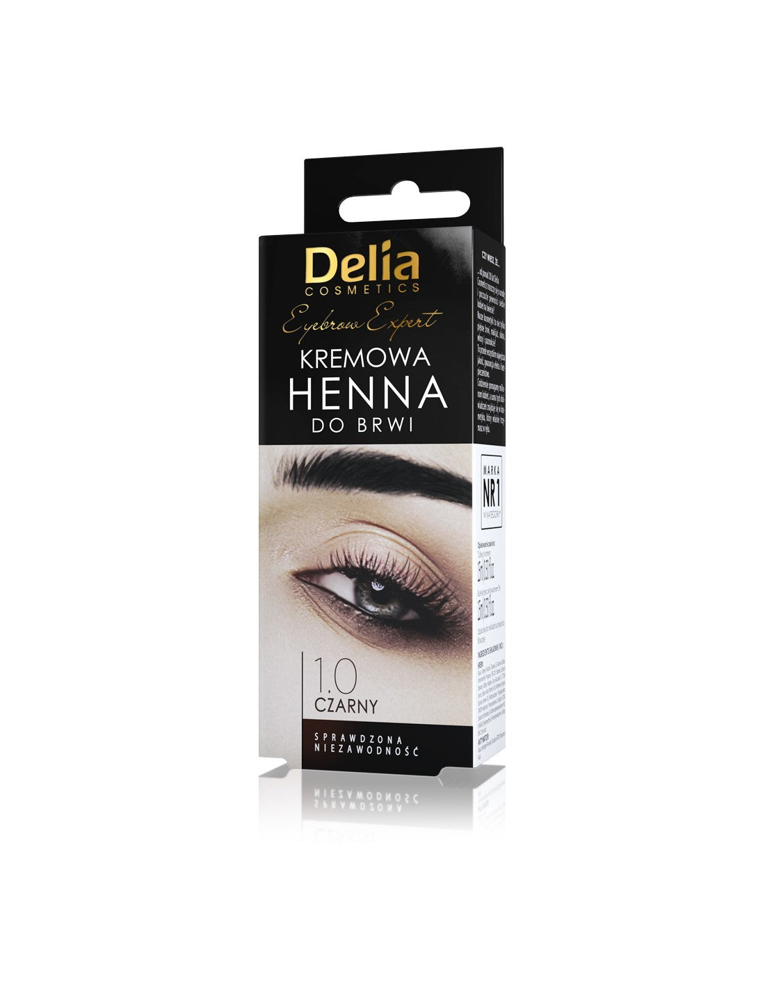 Delia Cosmetics Henna for eyebrows creamy no. 1.0 Black 1pc. | Vaistine1.lt | WestPharmacy.eu