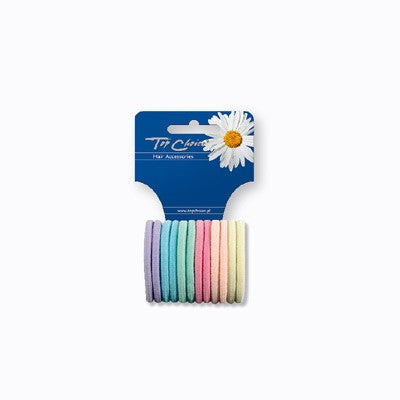 Top Choice Hair accessories "Pastel" welded rubber bands (22500) 1 pack-12 pcs | Vaistine1.lt | WestPharmacy.eu