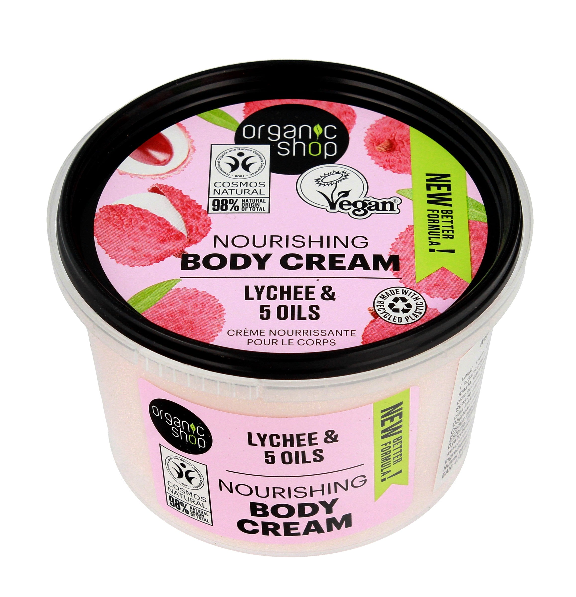 Organic Shop Body cream - dry and sensitive skin Pink Lychee 250ml | Vaistine1.lt | WestPharmacy.eu