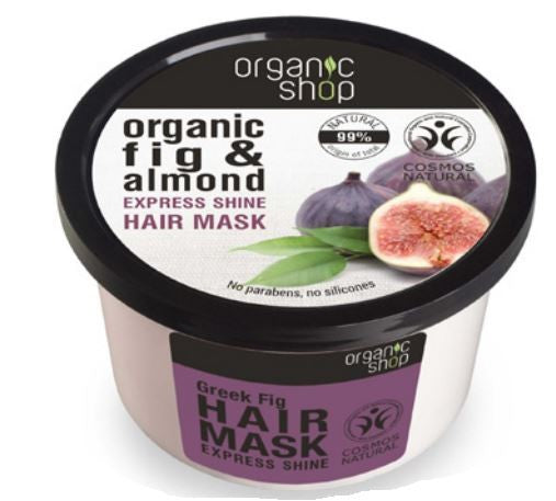 Organic Shop Hair Mask with organic extracts of figs and almonds 250 ml | Vaistine1.lt | WestPharmacy.eu
