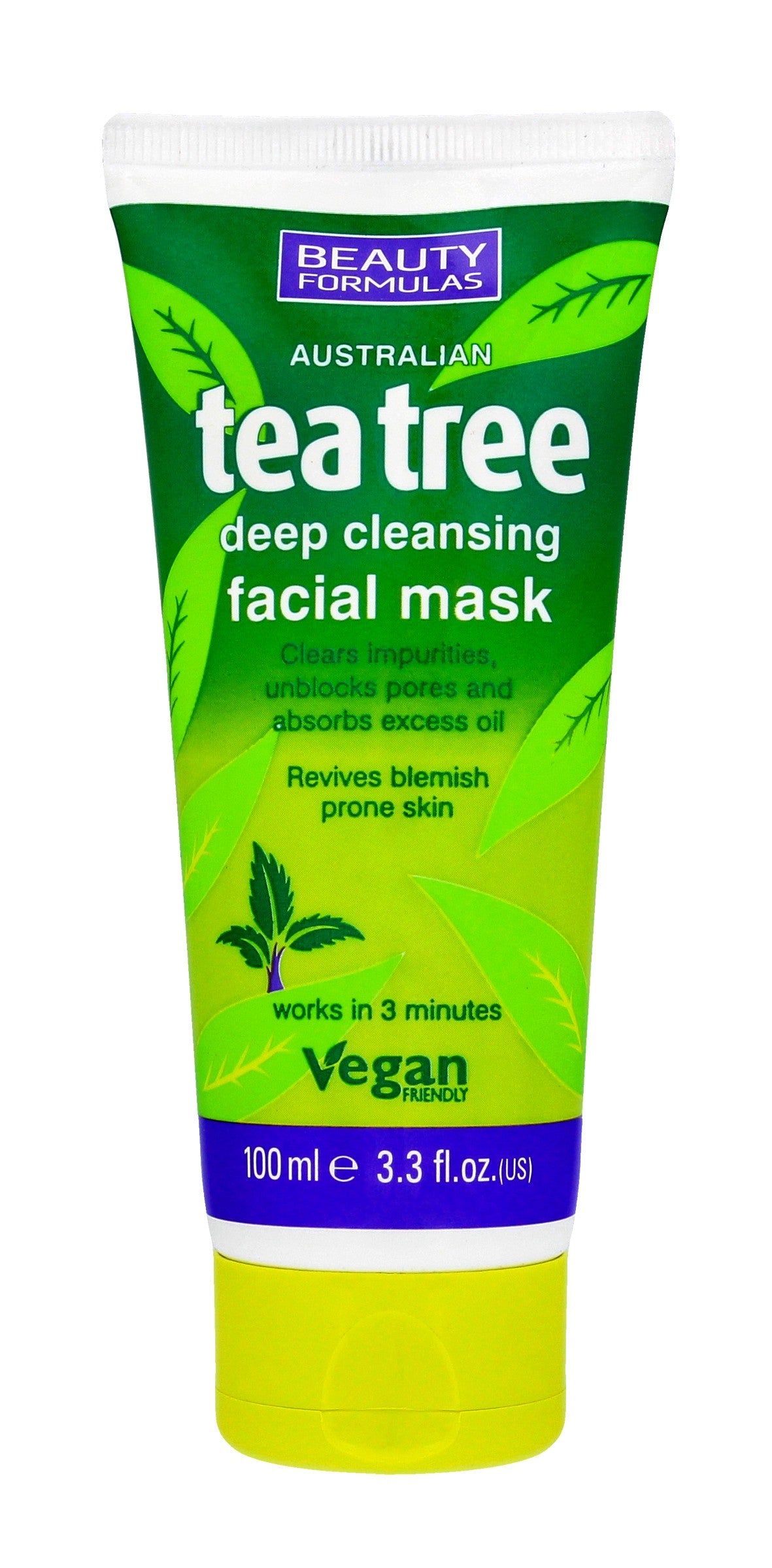 Beauty Formulas Tea Tree Deeply cleansing clay mask 100ml | Vaistine1.lt | WestPharmacy.eu