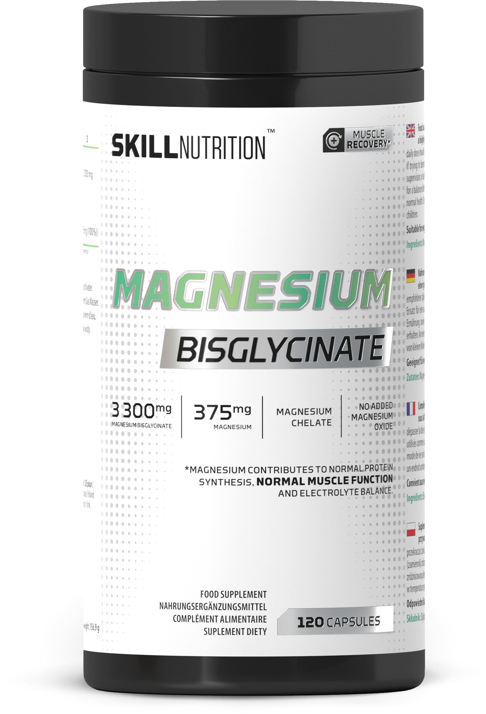 Magnesium Bisglycinate - 120 caps - Skill Nutrition
