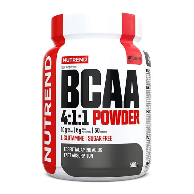 BCAA 4:1:1 Powder, Watermelon - 500g - Nutrend
