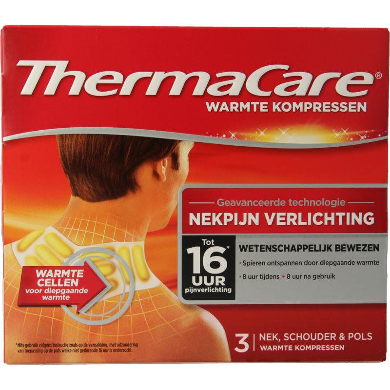 Warmte kompres nek, schouder, pols - 3st - Thermacare - Vaistine1.lt
