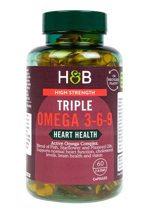 High Strength Triple Omega 3-6-9 - 60 caps - Holland & Barrett
