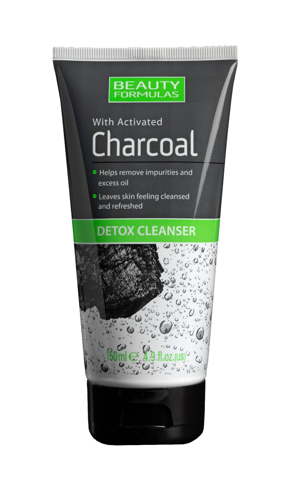 Beauty Formulas Charcoal Detoxifying Deep Cleansing Face Gel with Activated Charcoal 150ml | Vaistine1.lt | WestPharmacy.eu