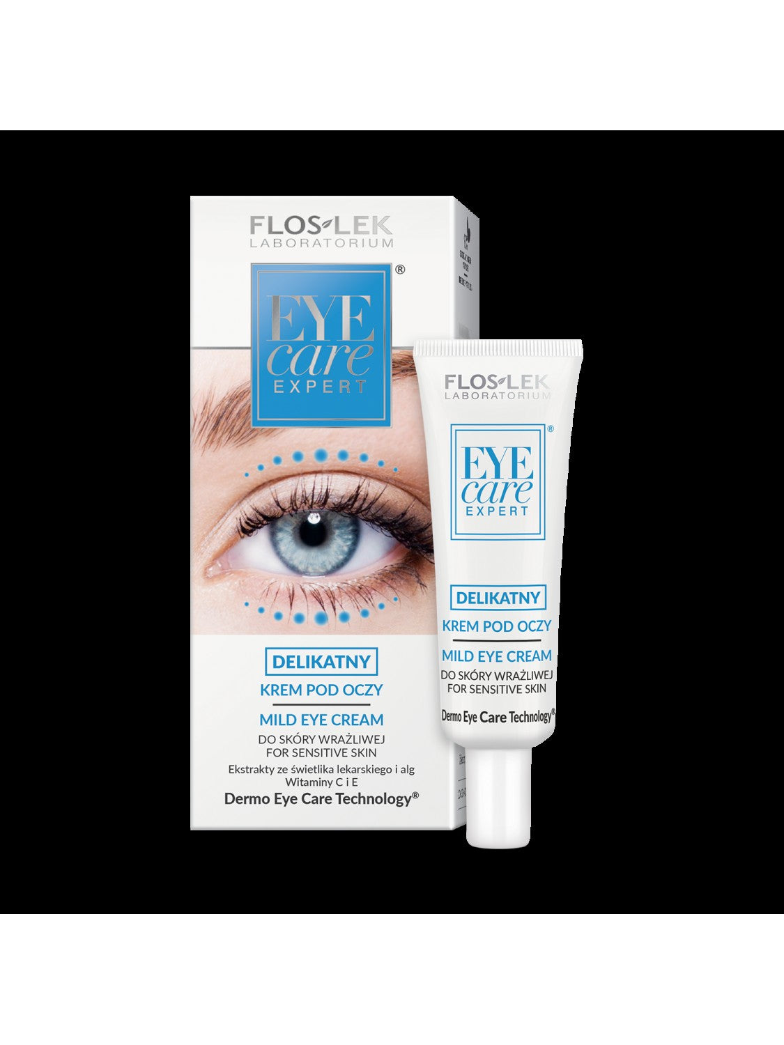 Floslek Eye Care Expert Delicate eye cream with eyebright and vitamin C 30ml | Vaistine1.lt | WestPharmacy.eu