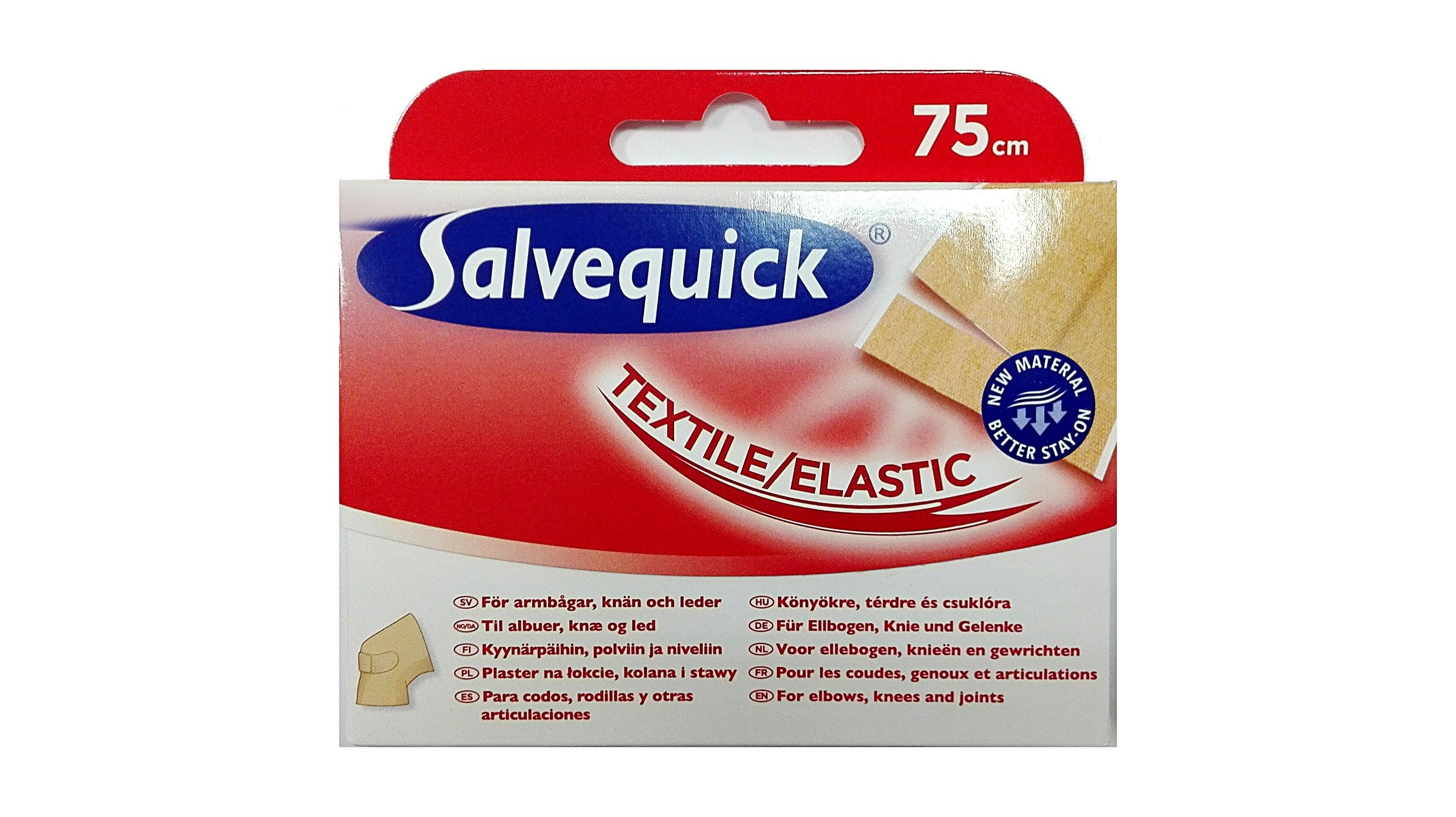 Salvequick Textile patches for cutting 75cm 1 pc | Vaistine1.lt | WestPharmacy.eu
