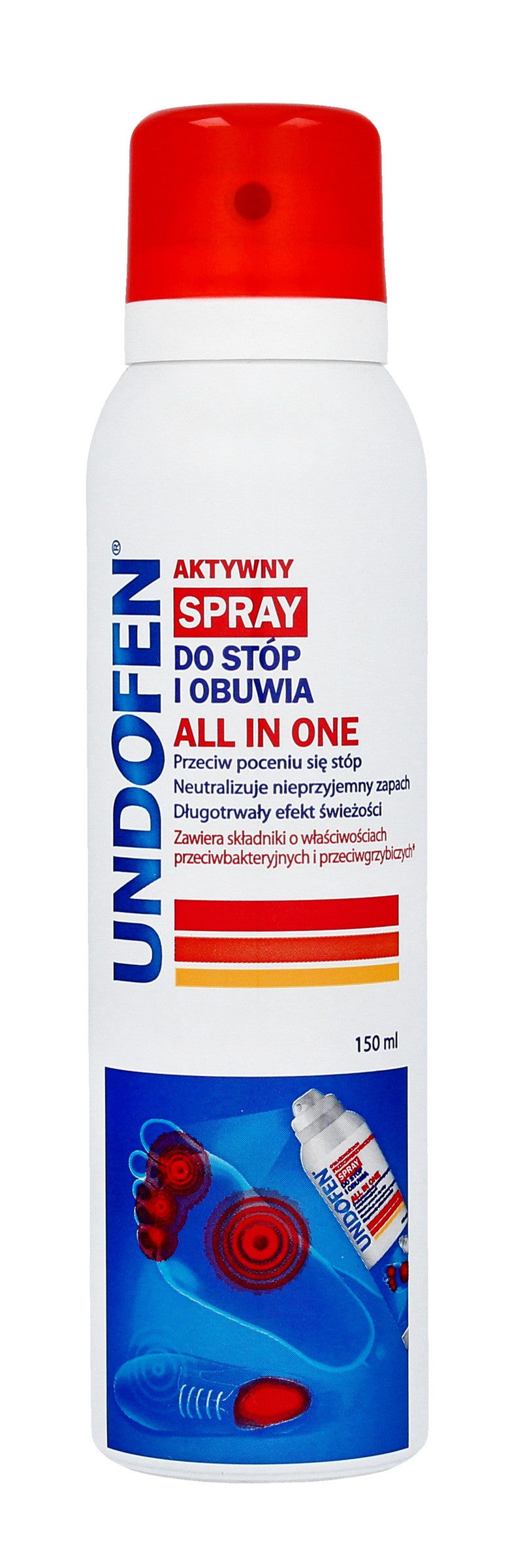 Undofen Antifungal Spray for feet and shoes All in One 150ml | Vaistine1.lt | WestPharmacy.eu