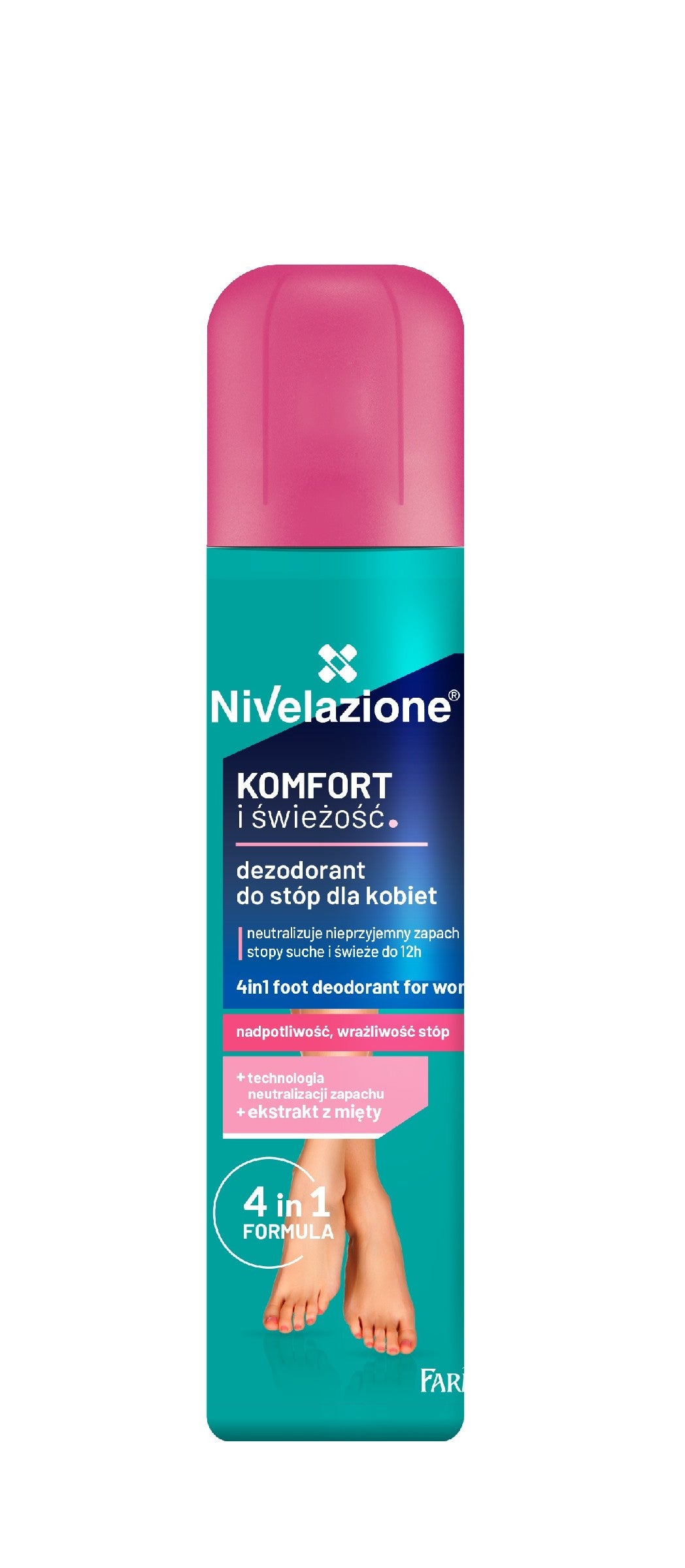 Farmona Nivelazione Feet Foot deodorant 4in1 for women "Comfort and Freshness" 180ml | Vaistine1.lt | WestPharmacy.eu