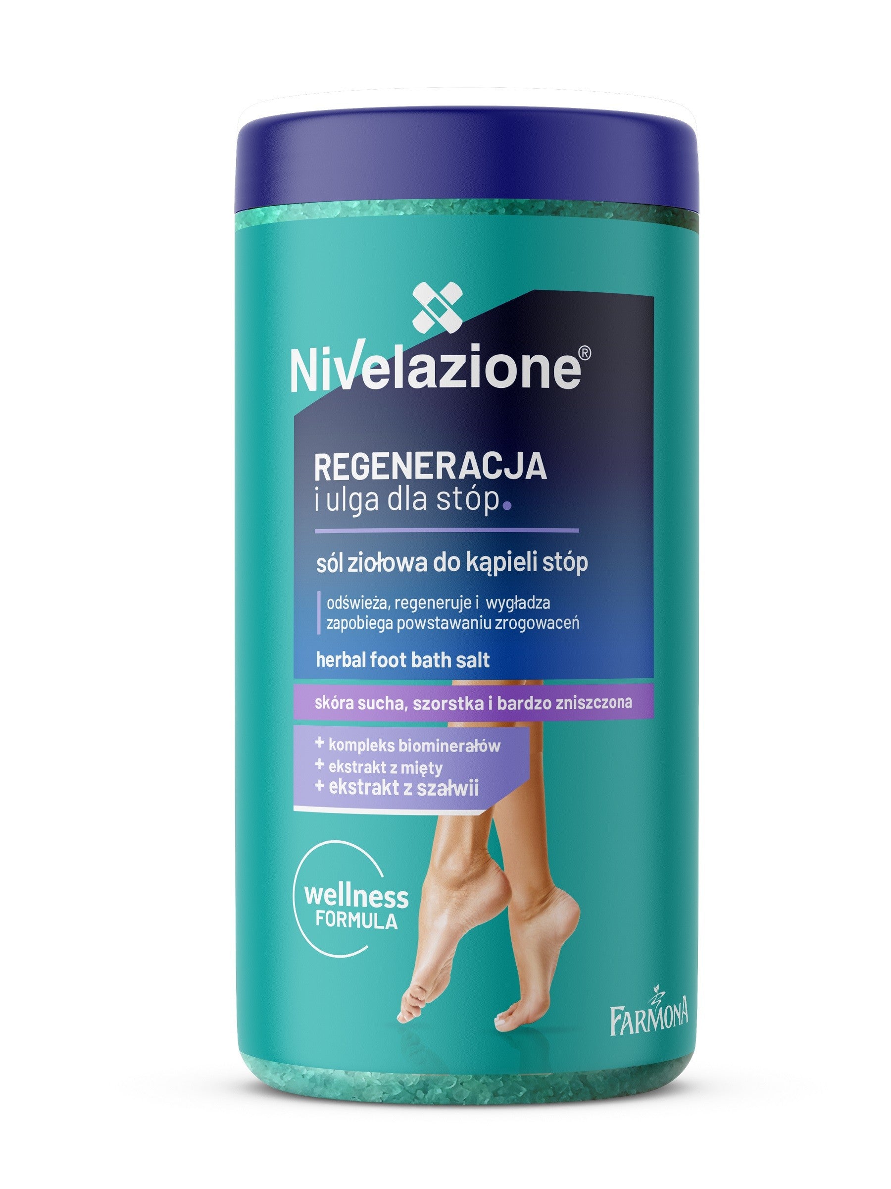 Farmona Nivelazione Feet Herbal foot bath salt "Regeneration and Relief for Feet" 600g | Vaistine1.lt | WestPharmacy.eu