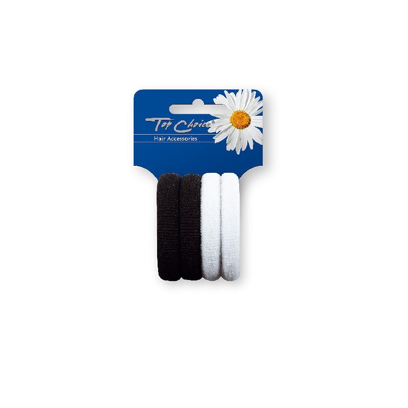 Top Choice White and black hair bands, 1 pack - 4 pcs | Vaistine1.lt | WestPharmacy.eu