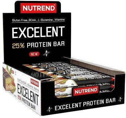 Excelent 25% Protein Bar Double, Chocolate & Nougat with Cranberries - 18 x 85g - Nutrend