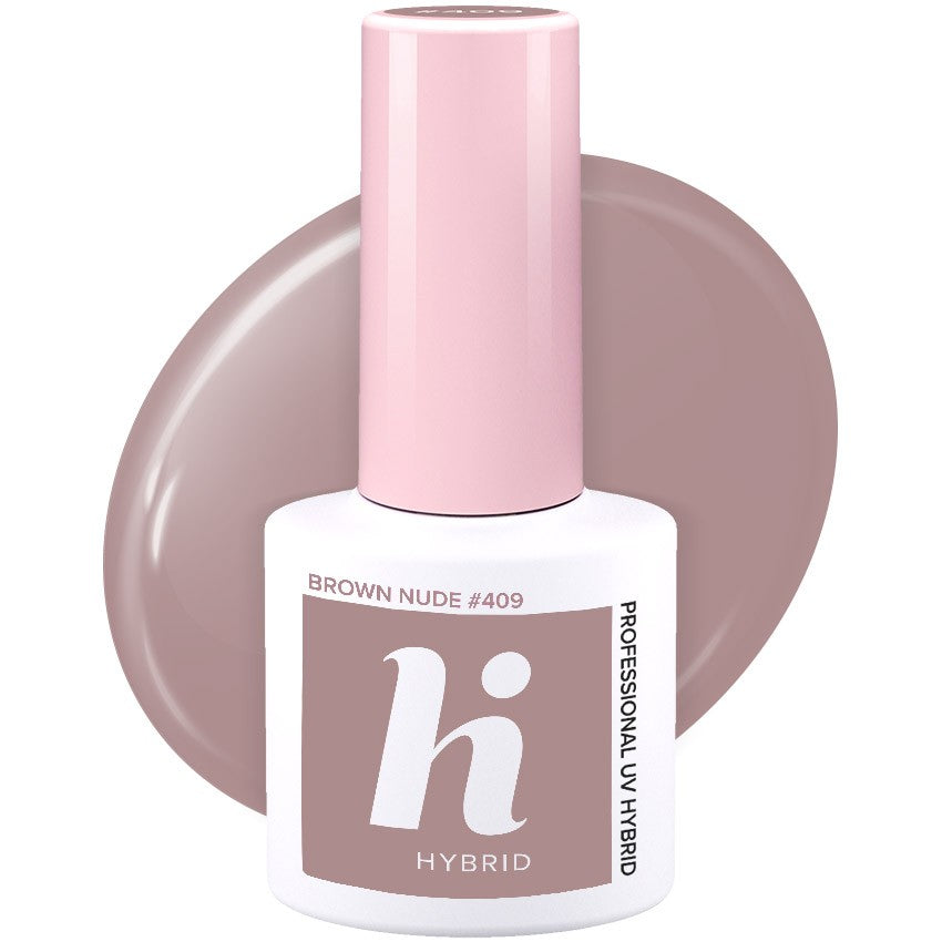 Hi Hybrid Hybrid Lacquer No. 409 Brown Nude 5ml | Vaistine1.lt | WestPharmacy.eu