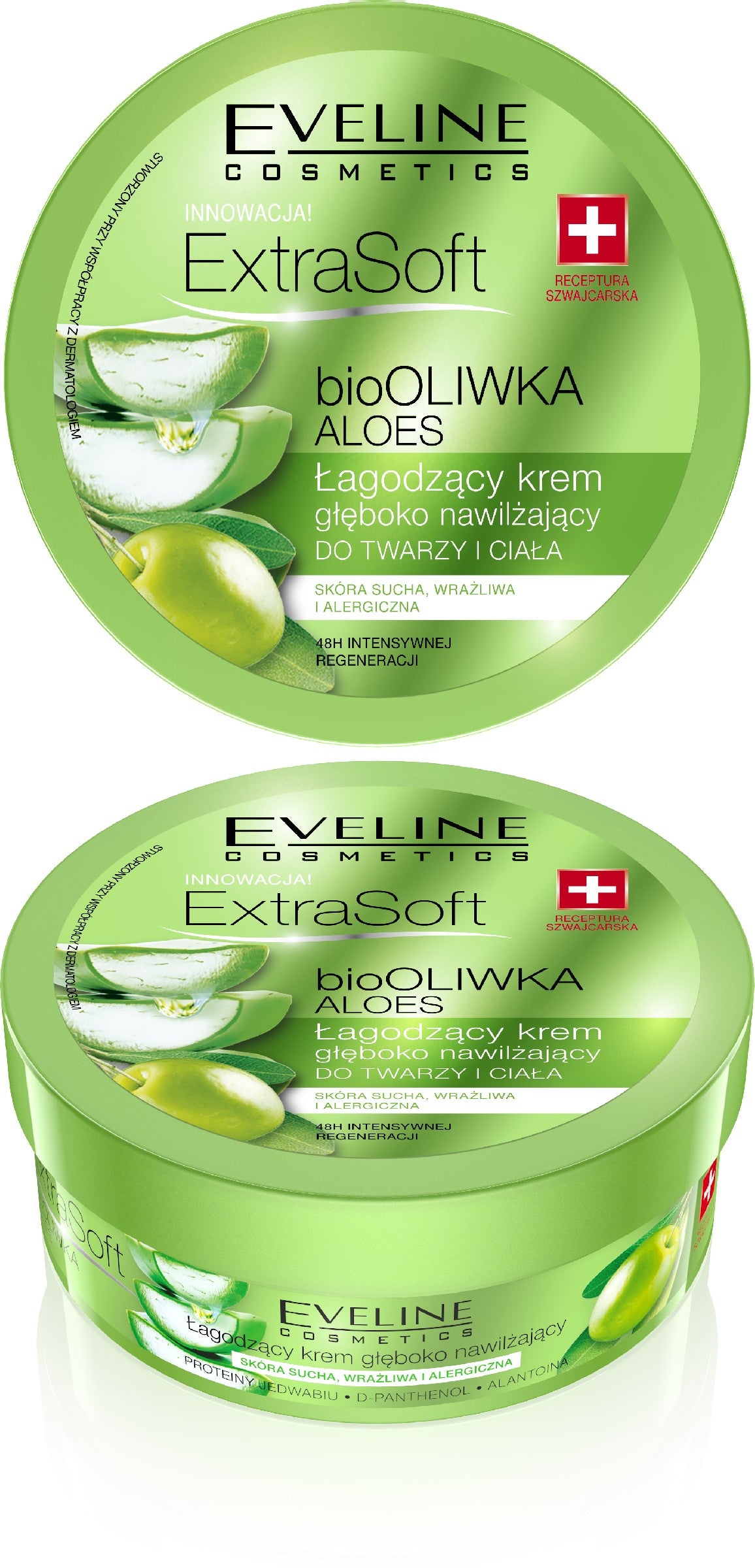 Eveline Extra Soft bio Olive and Aloe Soothing, deeply moisturizing cream for face and body 175ml | Vaistine1.lt | WestPharmacy.eu