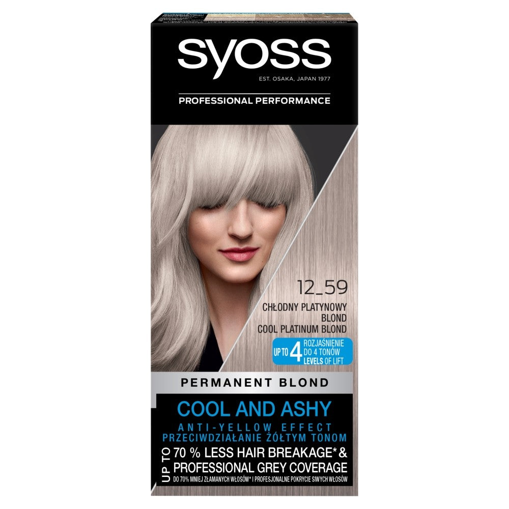 Schwarzkopf Syoss Hair Color Cool Blonds 12-59 Cool Platinum Blonde 1op. | Vaistine1.lt | WestPharmacy.eu