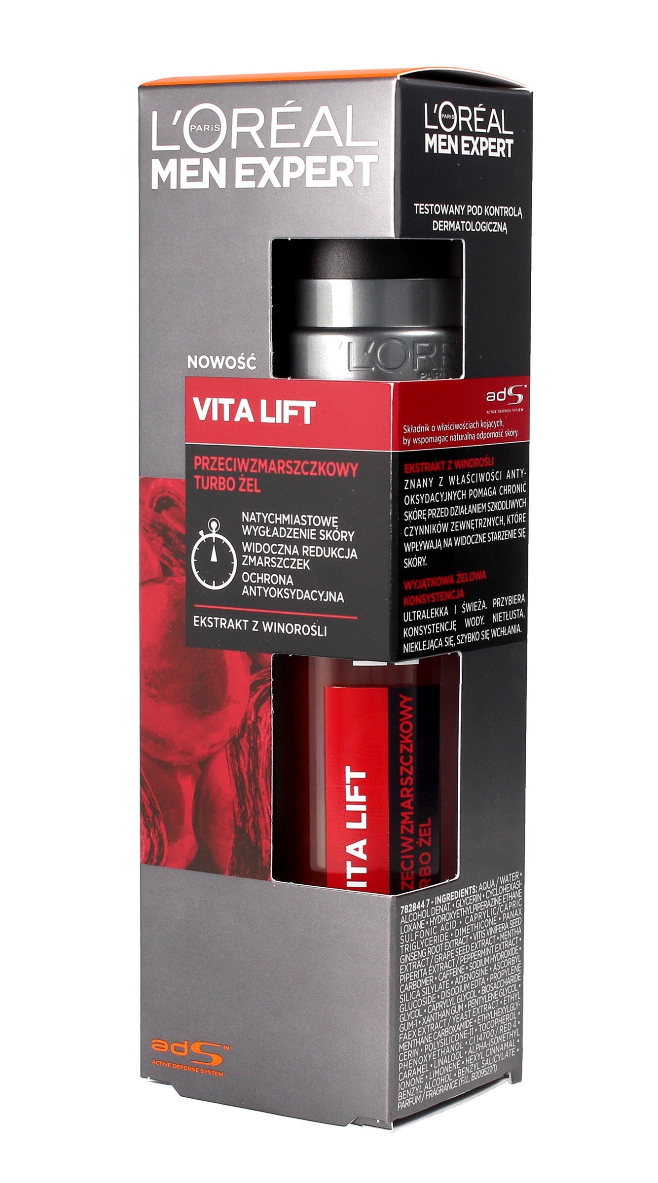 Loreal Men Expert Vita Lift Turbo Anti-wrinkle gel 50ml | Vaistine1.lt | WestPharmacy.eu