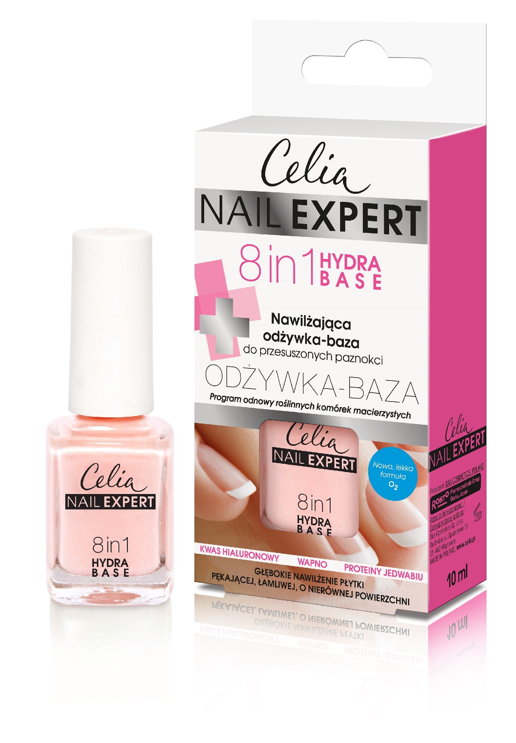 Celia Nail Expert Moisturizing base treatment for nails 8in1 10ml | Vaistine1.lt | WestPharmacy.eu