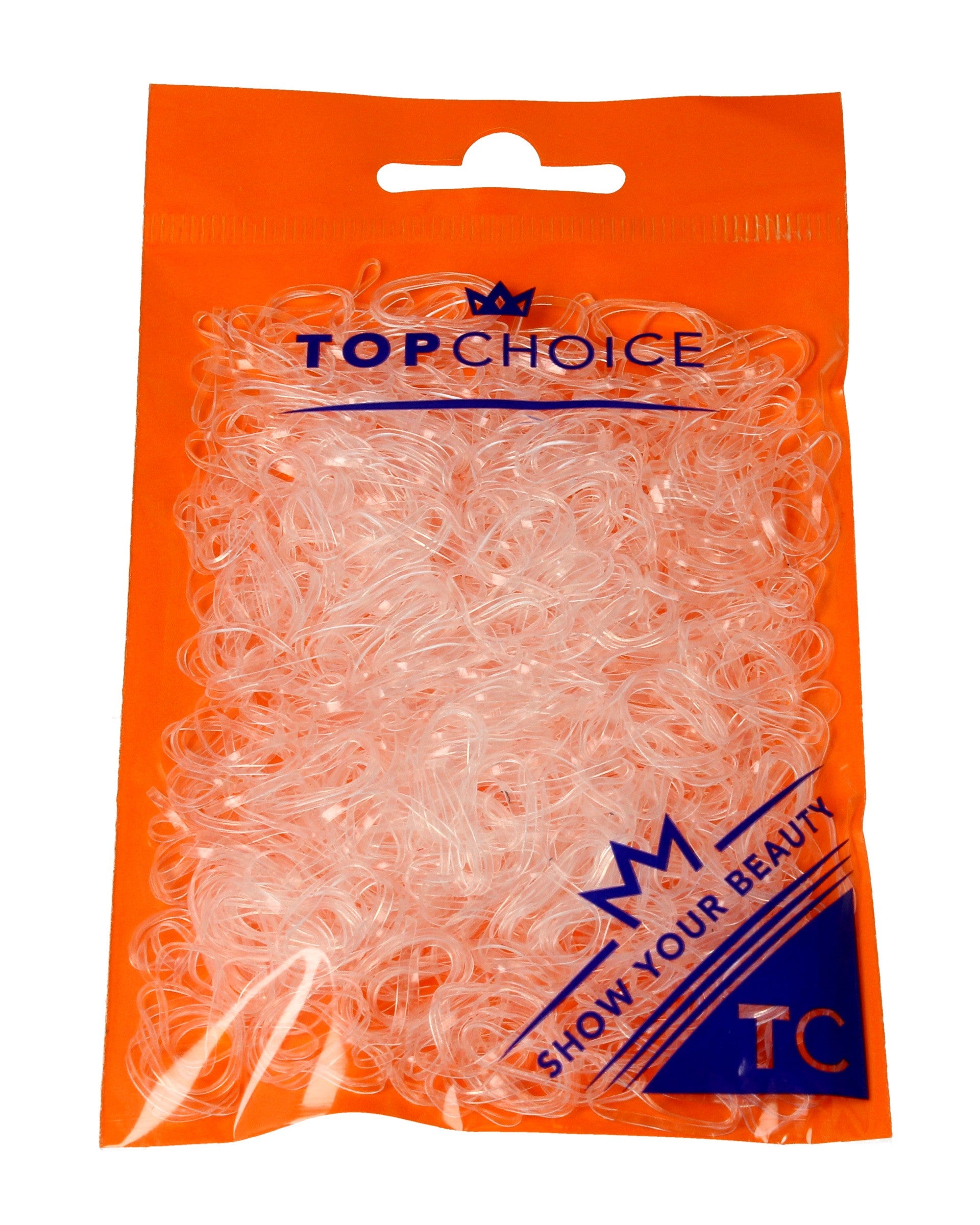 Top Choice Transparent hair bands (22715) 1 pack - 500 pcs | Vaistine1.lt | WestPharmacy.eu