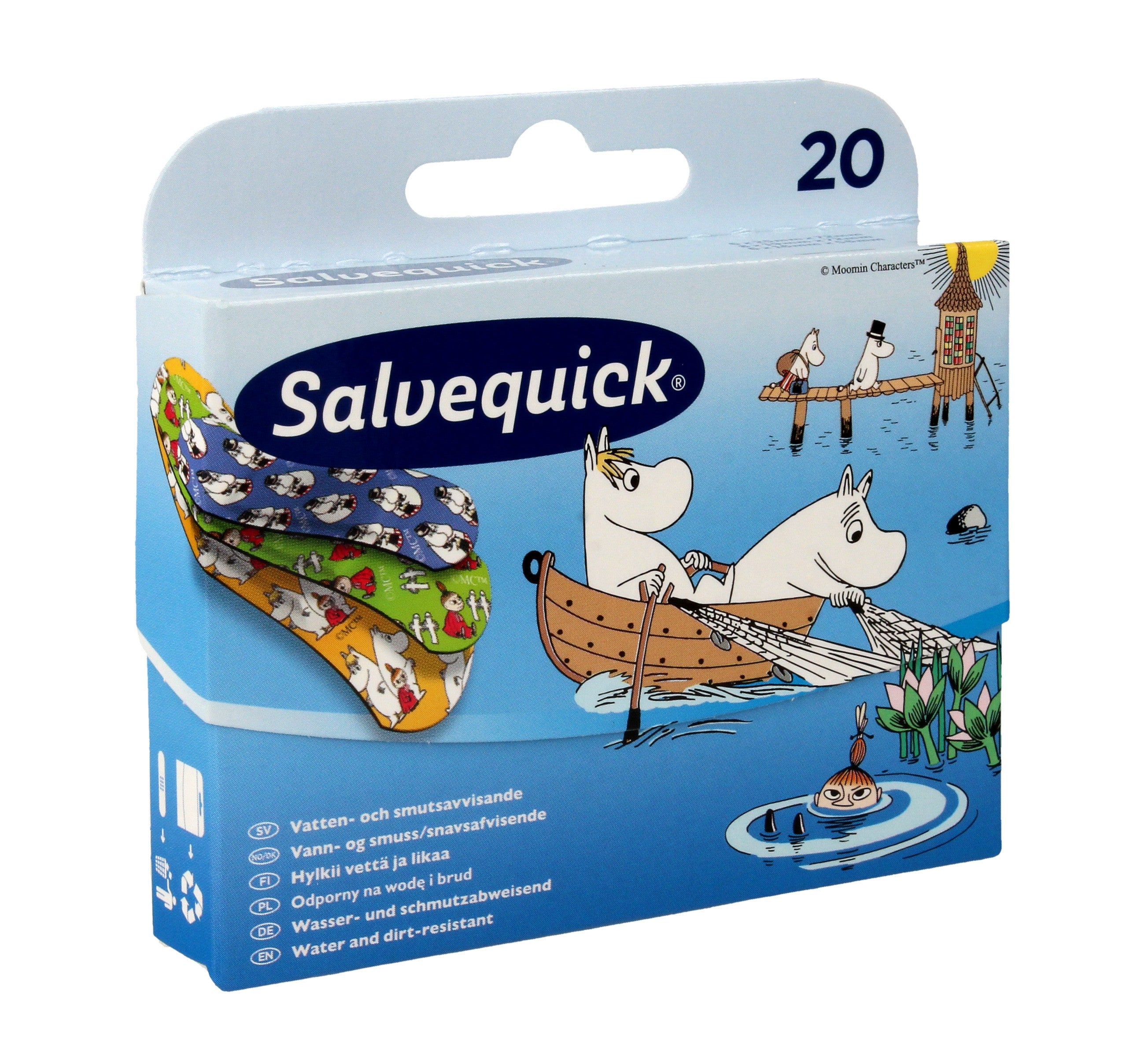 Salvequick Moomin plasters for children, 1 pack - 20 pcs | Vaistine1.lt | WestPharmacy.eu