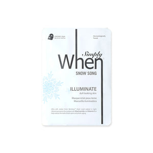 When Simply Snow Song face sheet mask 1 pc | Vaistine1.lt | WestPharmacy.eu