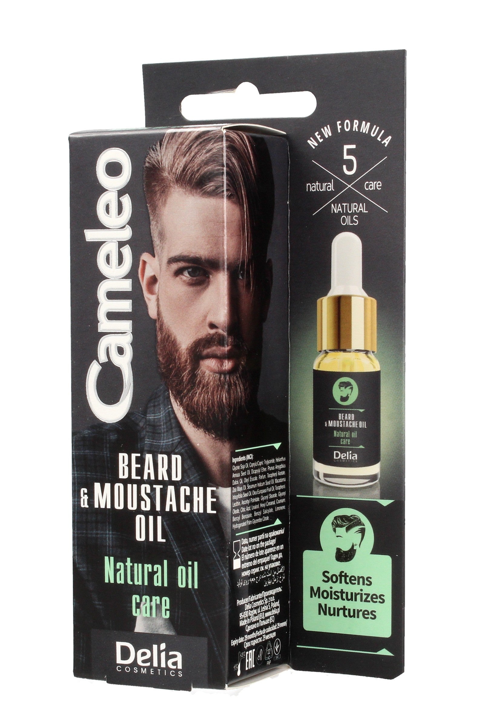 Delia Cosmetics Cameleo Men Beard and mustache oil 10ml | Vaistine1.lt | WestPharmacy.eu