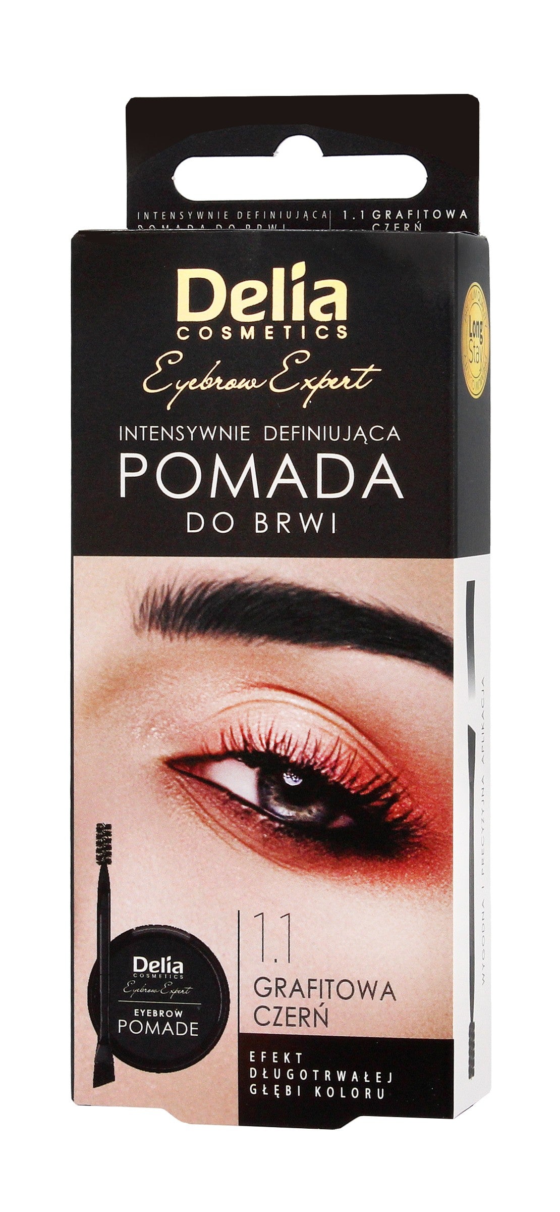 Delia Cosmetics Eyebrow Expert Eyebrow Pomade Graphite 1 piece | Vaistine1.lt | WestPharmacy.eu