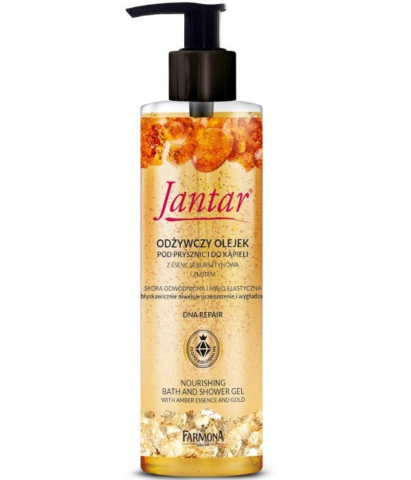 Farmona Jantar DNA Repair Shower and Bath Oil Nourishing with Gold 400ml | Vaistine1.lt | WestPharmacy.eu