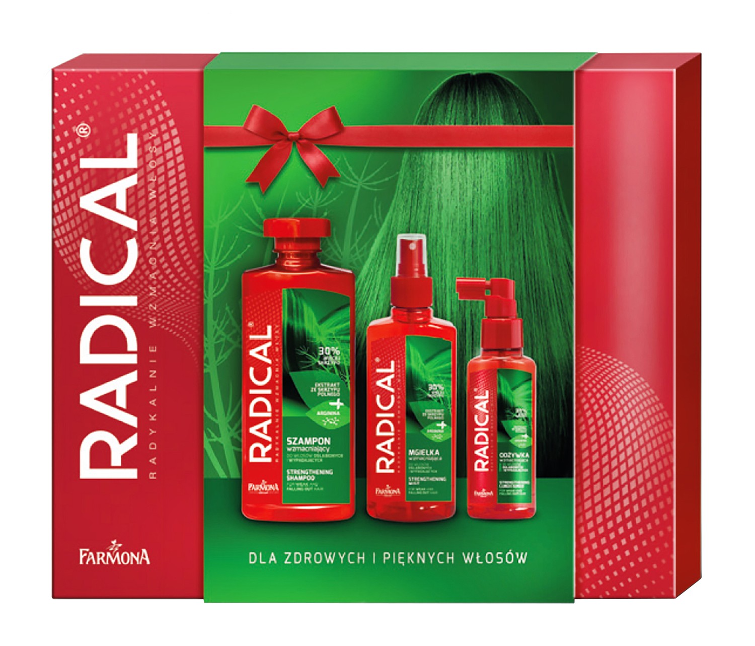 Farmona Radical gift set (shampoo 400ml + mist 200ml + conditioner 100ml) | Vaistine1.lt | WestPharmacy.eu