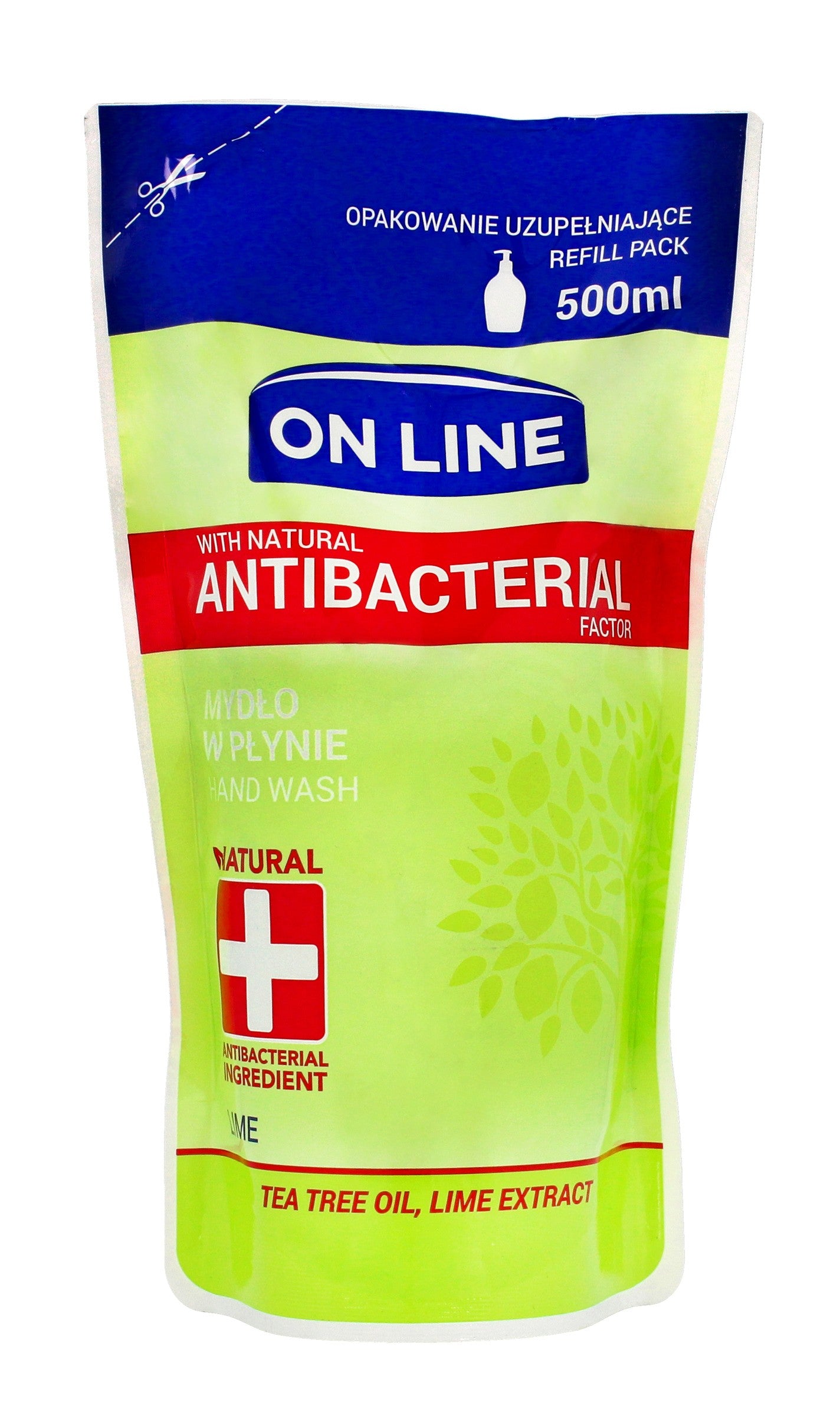 On Line Antibacterial Lime liquid soap - refill 500ml | Vaistine1.lt | WestPharmacy.eu