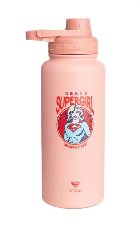 Bohtal Insulated Sports Bottle - DC Comics, Supergirl Drama Free - 960 ml. - SmartShake