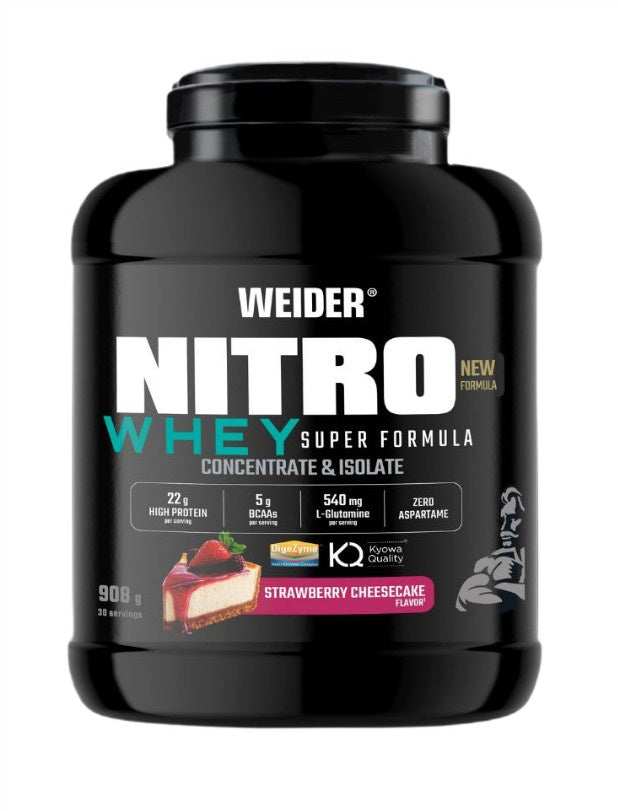Nitro Whey Super Formula, Strawberry Cheesecake - 908g - Weider
