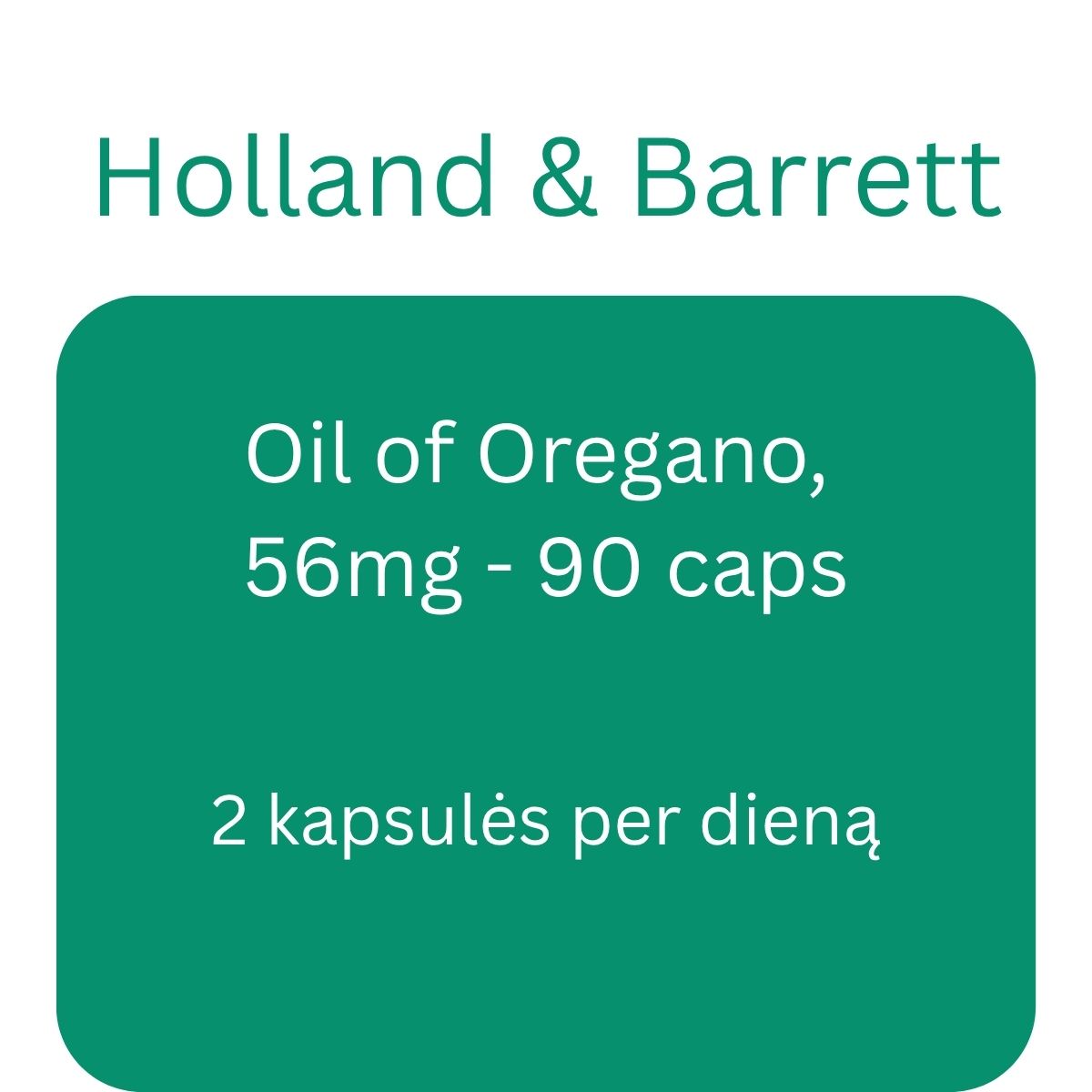 Oil of Oregano, 56mg - 90 caps - Holland & Barrett