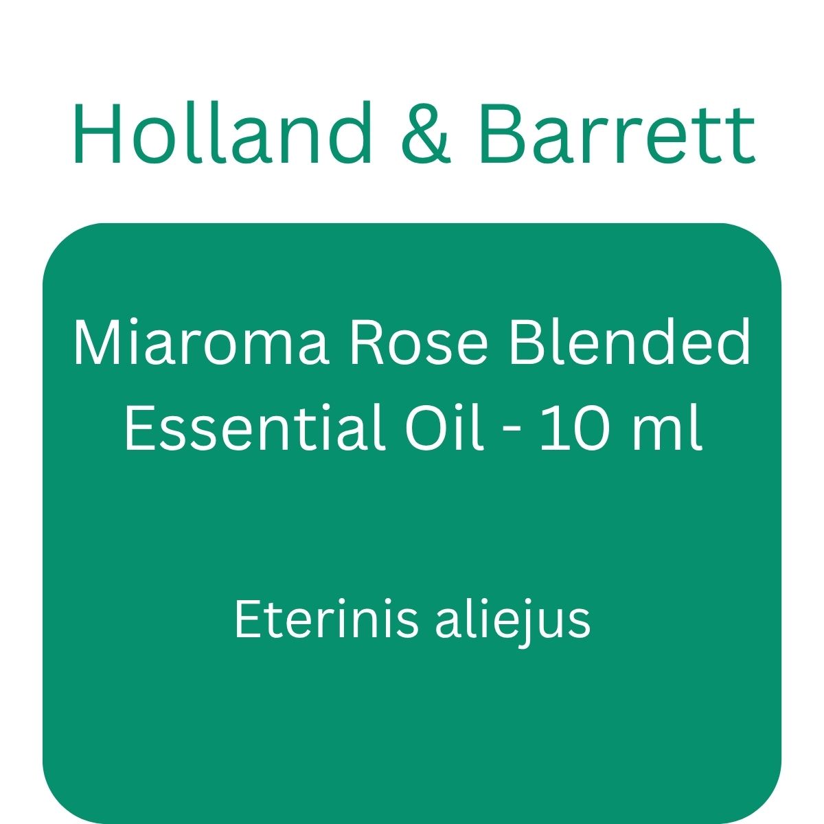 Miaroma Rose Blended Essential Oil - 10 ml - Holland & Barrett