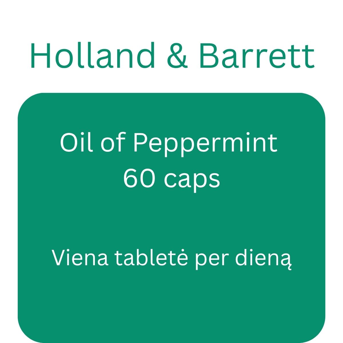Oil of Peppermint - Holland & Barrett