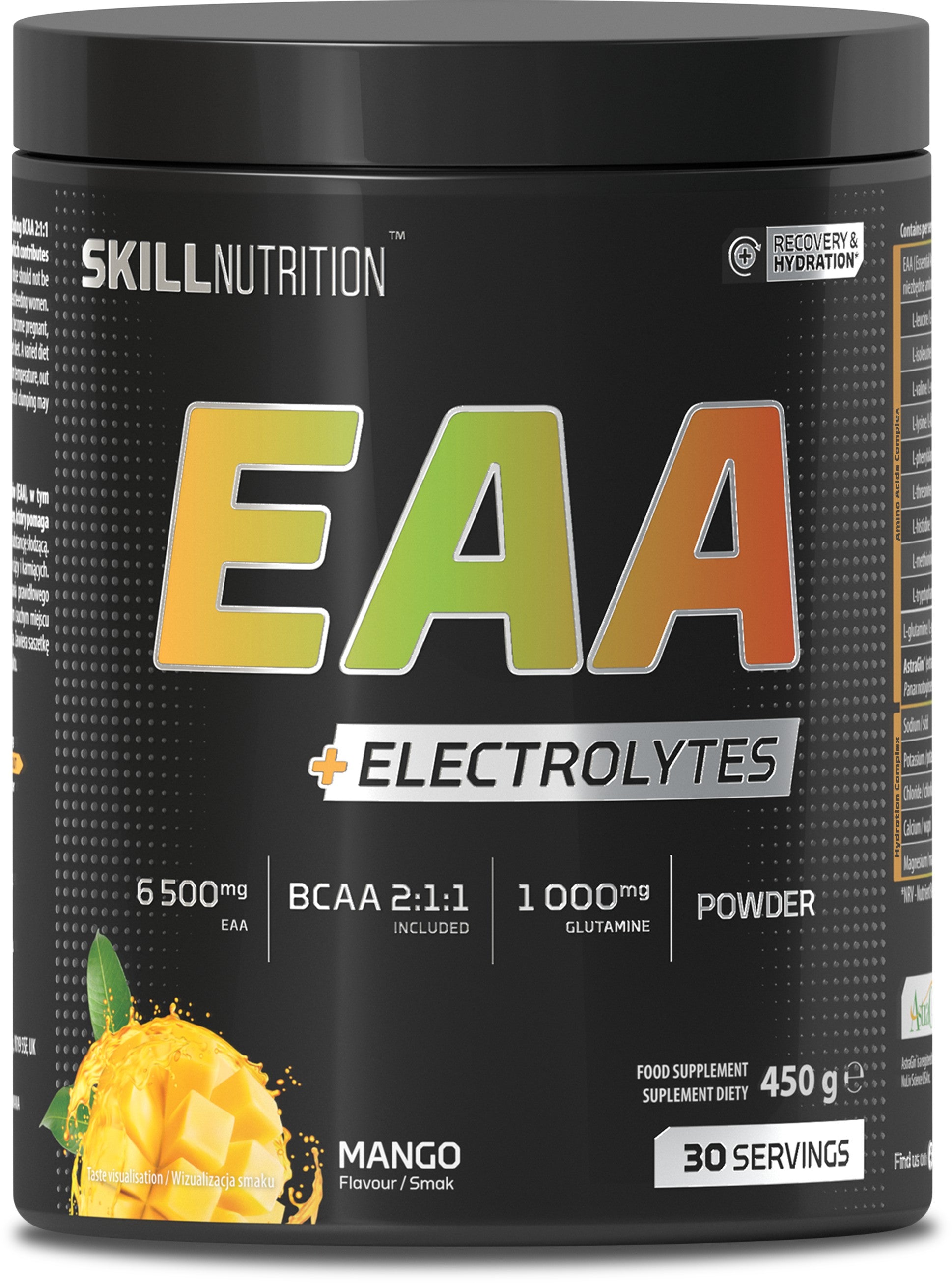 EAA + Electrolytes, Mango - 450g - Skill Nutrition