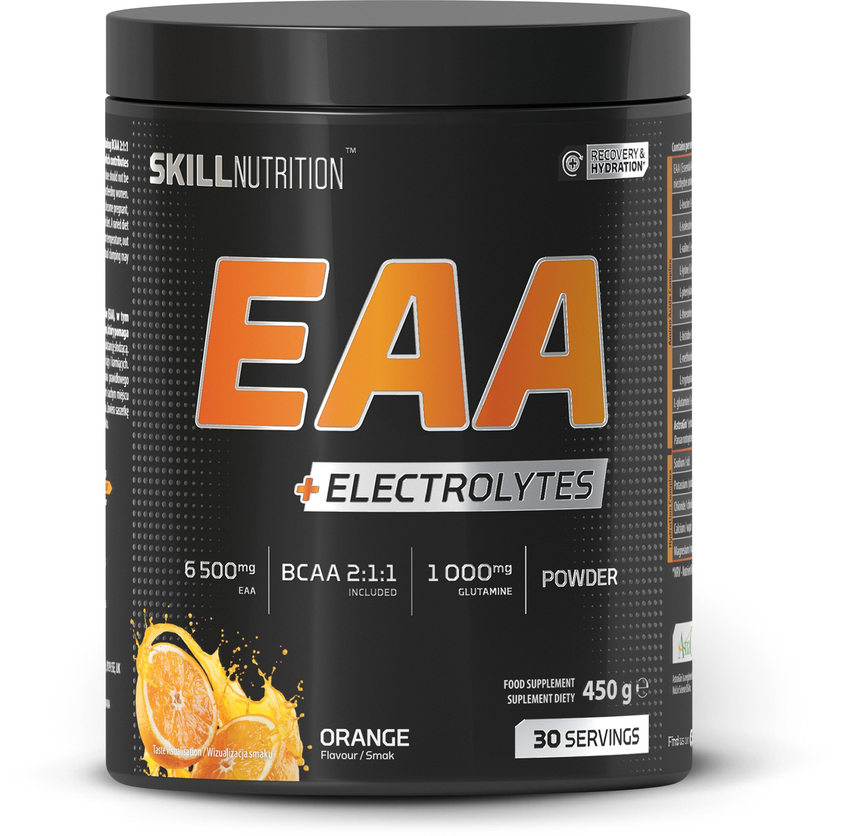 EAA + Electrolytes, Orange - 450g - Skill Nutrition