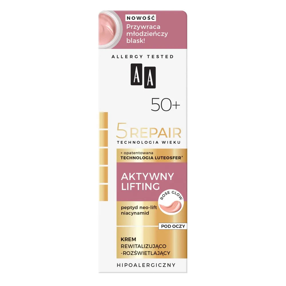 AA Amžius Technologija 5Repair 50+ Aktyvus Stangrinantis Akių Kremas 15ml - Kosmetika