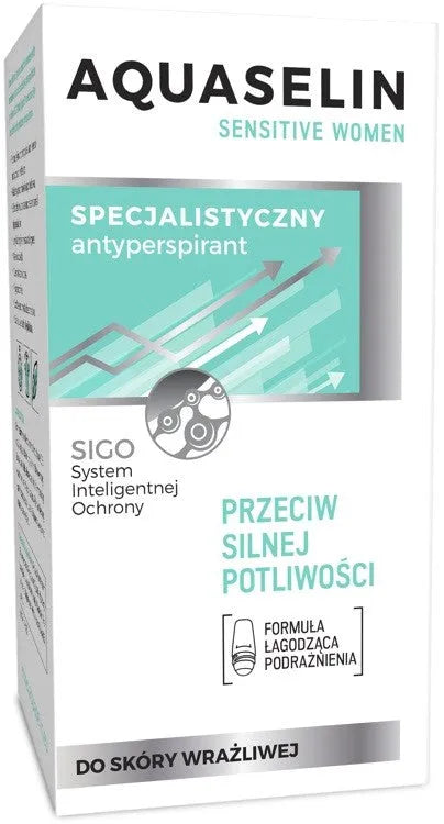 AA Aquaselin Sensitive roll-on dezodorantas moterims 50ml - Kosmetika